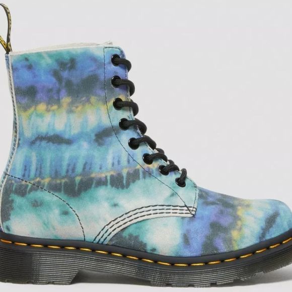 Dr Martens 1460 Pascal Tie Dye Leather Lace-Up Boots - Picture 3 of 14